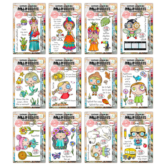 A Year In Bloom Janet Klein Stamp Bundle
